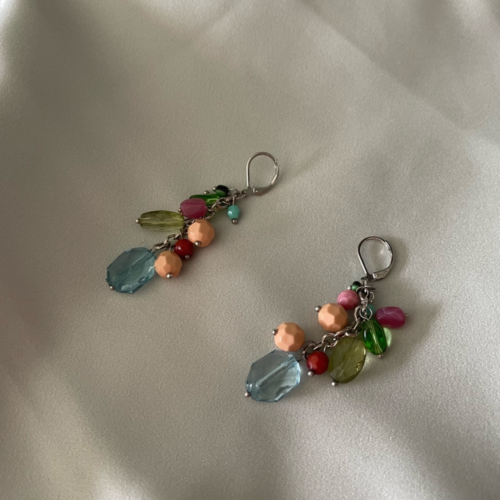 Dangling bead earrings
